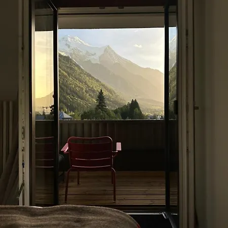 公寓 Mont-blanc View - Panoramic Balcony - Centre 霞慕尼