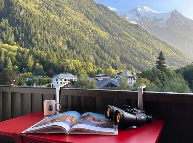 Mont-blanc View - Panoramic Balcony - Centre 아파트 샤모니